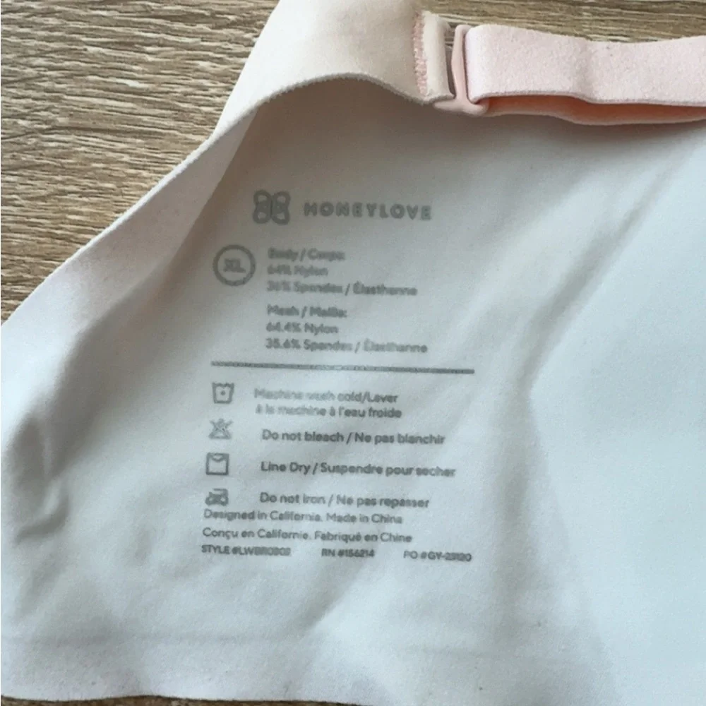 Honeylove‎ CrossOver Wireless Padded Bra Size XL